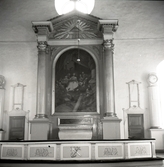 Glömminge kyrka. Altaret med altartavlan Deb första nattvarden målad av Graubner 1740.