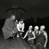 Fyra flickor från LASS satte sommaren 1954 svenskt rekord för 4 x 100 meter frisim