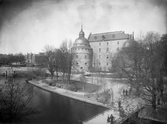 Vy över Slottsparken och Örebro slott, 1930-tal
