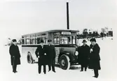 Västerås.
Västerås första busslinje. 1932.