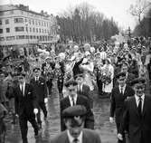 Studentfirande, Bengt Björkman i studentparad vid Rådhustorget