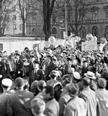 Studentfirande, Berit Ahlbom vid esplanaden