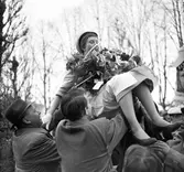 Studentfirande, Berit Ahlbom vid esplanaden