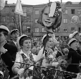 Studentfirande, Berit Ahlbom vid Rådhustorget
