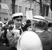 Studentfirande, en av bröderna Åhman