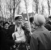 Studentfirande, en av bröderna Åhman