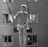 Reklamfotografering Sjöbergs Garn, sommarmode 1958
