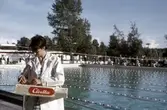 Chokladförsäljning på svenska mästerskapet i simning, 1964