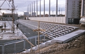 Byggnation av vinterstadion, 1963