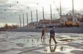 Byggnation av vinterstadion, 1963