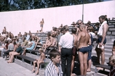 Vid simbassängen i Gustavsvik, 1970-tal