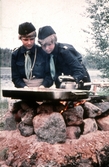 Scouter vid lägereld, 1970-tal