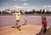 Unga tyngdlyftare på Gustavsvik, 1970-tal