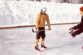 Bandyspelare tränar, 1968