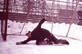 Målvaktsträning i bandylandslaget , 1968