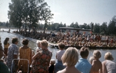 Besökare vid simskola i Gustavsvik, 1960-tal