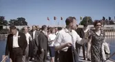 Besökare till utställning på Vinterstadion, 1965