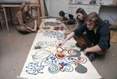 Målning och skapande på ungdomsgård i Örebro, 1970-tal