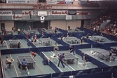 Översikt över bordtennisturnering i idrottshuset i Örebro, 1970-tal