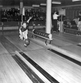 Bowlingtävling i Idrottshuset i Örebro, 1950-tal
