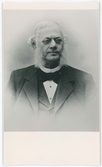 Porträtt på Carl Friedländer.  Var född 1827 och dog år 1902. År 1867 kom Carl Friedländer till Jönköpingstrakten. Han var gift med Anna Friedländer.