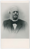 Porträtt på Carl Friedländer.  Var född 1827 och dog år 1902. År 1867 kom Carl Friedländer till Jönköpingstrakten. Han var gift med Anna Friedländer.