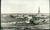 Västerås, Kyrkbacken.
Utsikt från Djäkneberget. 1869.