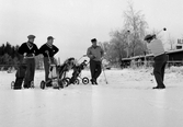 Urban Örtgren slår iväg golfbollen på annandag jul