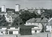 Västerås.
Utsikten mot norr från Tekniska skolans tak. 1958.