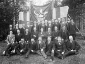 Deltagarna på 10-årsjubileum på järnvägsmannaförbundet avdelning 64 i Örebro, 1920-tal