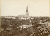 Västerås.
Vy tagen från Lustigkulla, mot Domkyrkan, c:a 1880.