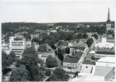 Västerås.
Utsikt från Stadshustornet mot norr, 1975.