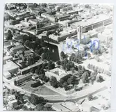 Västerås.
Slottet-Stadshuset från sydväst, 1970.