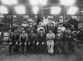 Personal i vagnverkstaden på Centralverkstäderna, 1930-tal