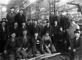 Personal i plåtverkstaden på Centralverkstäderna, 1930-tal