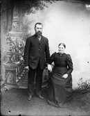 Ateljéporträtt - Man och kvinna, Östhammar, Uppland