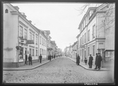 Storgatan och Hamngatan i Linköping år 1913