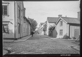 Repslagaregatan i Linköping. Hörnet mot Ågatan.