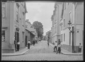Repslagaregatan i Linköping och hörnet mot Storgatan