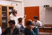 Klassrum på Risbergska skolan, 1989