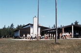 Skolklass har idrottsdag på Ånnaboda friluftsgård, 1975-1980