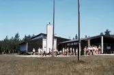 Skolklass har idrottsdag på Ånnaboda friluftsgård, 1975-1980