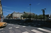 Drottninggatan från korsningen vid Våghustorget mot norr, 1980-tal