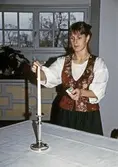 Slottsguide Christel Wedhäll på Örebro slott, 1985
