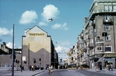 Storgatan mot norr från korsningen Storgatan - Olaigatan, 1970-tal