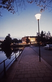 Restaurang Frimurarelogen i kvällsbelysning, 1980-tal