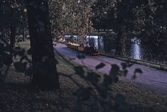 Lilleputtåget på Stora Holmen kör sin runda, 1970-tal