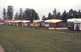 Husvagnar med förtält på Hampetorps camping, 1988