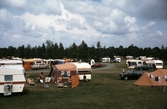 Solande gäster på Gustavsviks camping, 1970-tal
