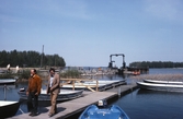 Båtbryggan brevid färjeläget i Hampetorp, 1980-tal
